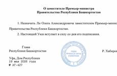 Замом премьер-министра Башкортостана назначен Олег Ли 