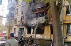 В Самаре 66 человек тушат пожар в доме на ул. Гагарина
