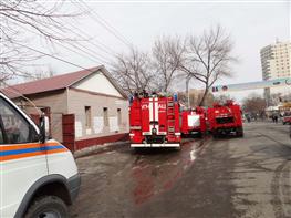 В центре Самары горел двухэтажный частный дом