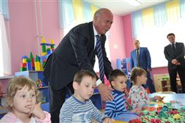 Губернатор открыл детский сад в Железнодорожном районе 