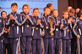 Церемония награждения победителей и призеров чемпионата и первенства Самарской области по футболу среди мужских, женских и юношеских команд сезона 2016 года