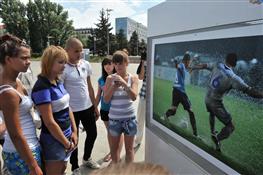 В Самаре в рамках Суперкубка России по футболу прошла  благотворительная акция "Лига Добрых Сердец"