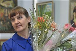 В выставочном зале Союза художников открылась первая персональная выставка Светланы Кузиной