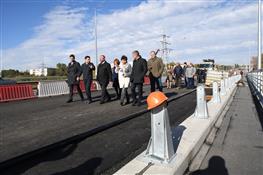 Депутаты Самарской городской думы проверили ход работ по ремонту Южного моста и путепровода "Аврора"