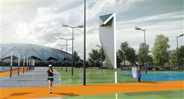 Благоустройство прилегающей территории к стадиону "Самара Арена" выполнено по проекту питерского "ГеоСпецСтроя"