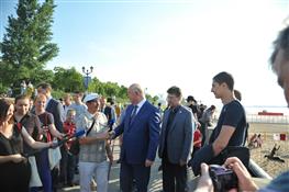 Губернатор посетил межрегиональный фестиваль "ВолгаФест-2016"