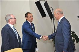 Николай Меркушкин обсудил с руководством Газпромбанка строительство инфраструктурных объектов к ЧМ-2018