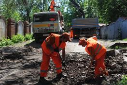 В Самаре начали ремонтировать внутриквартальные дороги