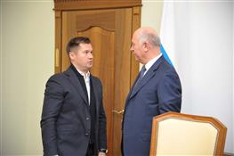 Николай Меркушкин встретился с олимпийскими чемпионами по спортивной гимнастике