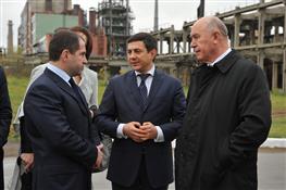 Михаил Бабич и Николай Меркушкин приняли участие в открытии установки по производству высокоотановых добавок 