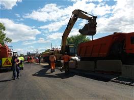 ООО "Самаратрансстрой" завершает ремонт Красноглинского шоссе