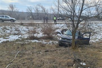 В Красноярском районе погиб водитель перевернувшейся Lada Kalina
