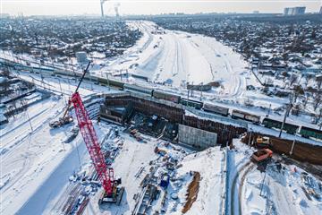 Загородный участок магистрали 