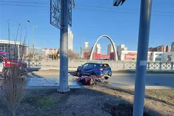 В Самаре на Московском шоссе женщина на авто сбила мотоциклиста