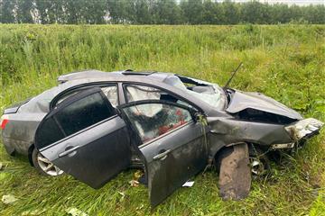 В Шенталинском районе машина слетела с трассы в кювет, пострадал водитель