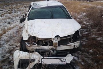 Пьяный водитель съехал в кювет в Самарской области