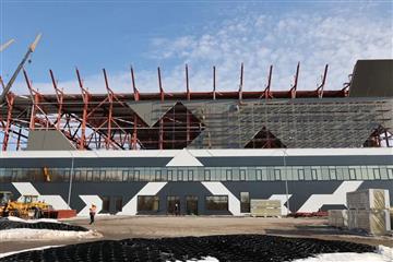 Игорь Комаров оценили ход строительства крытого футбольного манежа в Самаре