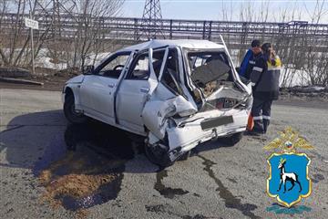 В Новокуйбышевске госпитализирована водитель легковушки, в которую въехал КамАЗ