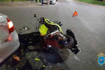 В Жигулевске водитель Skoda отправил в больницу мотоциклиста