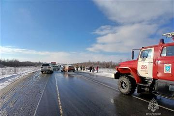 Трое детей и двое взрослых пострадали в ДТП под Чапаевском