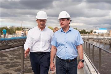 Дмитрий Азаров проверил, как в Куйбышевском районе реконструировали очистные сооружения