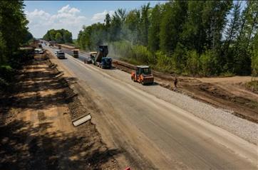 В Самарской области продолжается ремонт участка дороги Самара-Бугуруслан