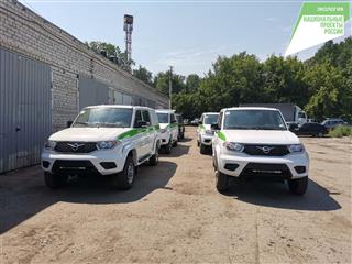 В Ульяновскую область поступило пять автомобилей УАЗ Пикап для защиты лесов от пожаров