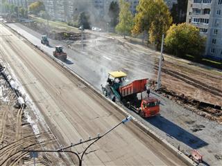 В Чебоксарах продолжается реконструкция улицы Гражданской