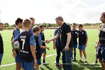 В Сурском районе завершается строительство физкультурно-оздоровительного комплекса открытого типа