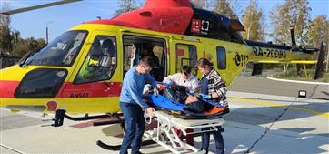 Санитарная авиация в Чувашии спасла жизнь пациенту с инфарктом