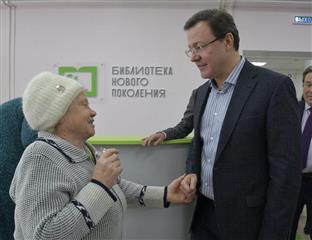 Губернатор осмотрел соцучреждения Сызрани, обновленные по нацпроектам "Здравоохранение" и "Культура"