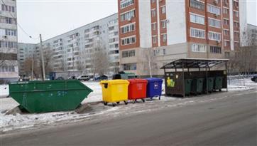 В Оренбуржье продолжается установка контейнеров для раздельного сбора мусора