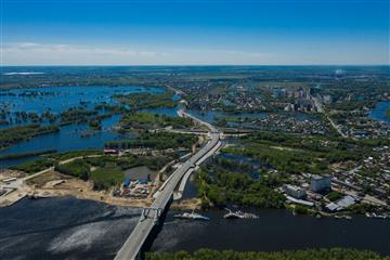 В Самаре продолжается строительство Фрунзенского моста