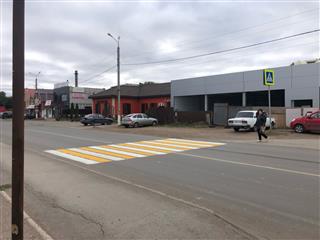 В городе Кинель Самарской области улица Орджоникидзе стала безопаснее для пешеходов