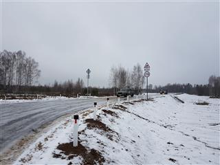 Вместо проезда по полю жители деревни Городное получили новую асфальтовую дорогу