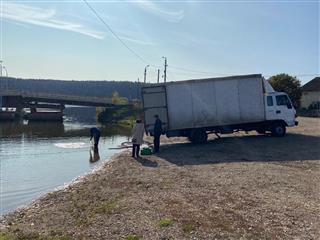 В Башкирии экологи выпустили на Павловском водохранилище 46 000 мальков стерляди