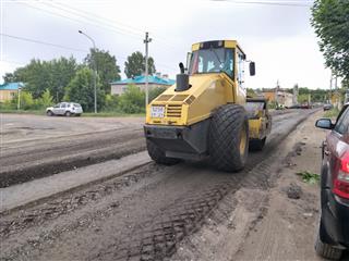 В 2020 при ремонте дорог в поселке Медведево Республики Марий Эл применяли технологию холодной регенерации