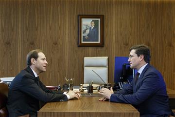 Денис Мантуров и Глеб Никитин провели рабочую встречу в Москве