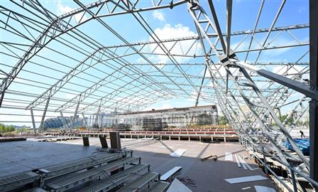 Строительство концертной площадки для "Новой волны" в Казани  завершено на 80%