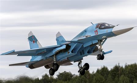 В Нижегородской области упал истребитель Су-34