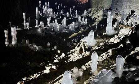 В Сокских штольнях выросли сталагмиты: фото