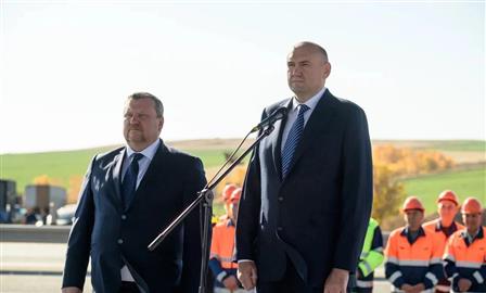 В Оренбуржье дали официальный старт движению на обновленном участке трассы М-5 
