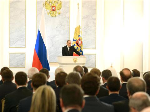Владимир Путин огласил послание Федеральному Собранию