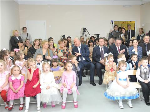 Николай Меркушкин открыл детский сад в микрорайоне Волгарь 
