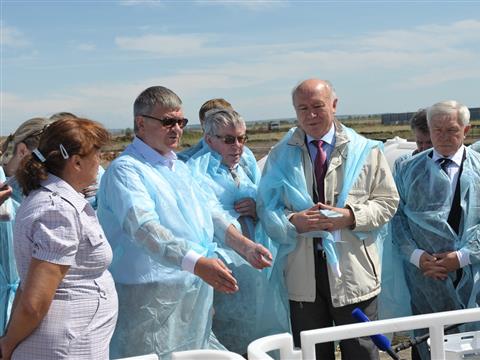 Руководитель области открыл новую животноводческую ферму в селе Богдановка