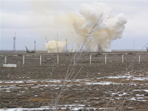 Самарские студенты стали свидетелями запуска космической ракеты "Союз-У"