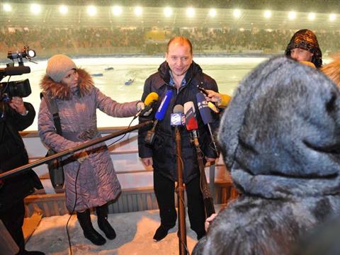 Владимир Артяков посетил финал командного Чемпионата мира по мотогонкам на льду 