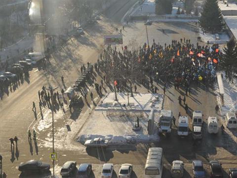 В Самаре в митинге "За честные выборы" приняли участие около 700 человек 