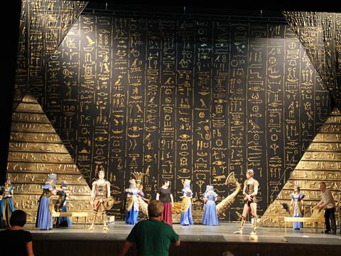 В Самарской опере прошли репетиций "Аиды" в декорациях