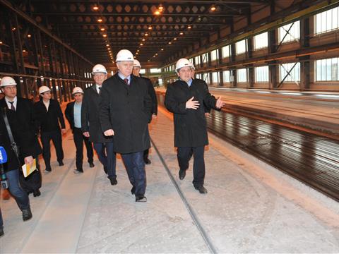 Губернатор Николай Меркушкин посетил с рабочим визитом завод железобетонных конструкций "Корпорации КОШЕЛЕВ"